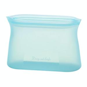 D&S 何度も使えるシリコンバッグ 1100ml 食洗機対応 冷凍 冷蔵 湯せん 電子レンジ オーブン 食洗器対応 1100ml 自立式 保存袋｜kirelab-net