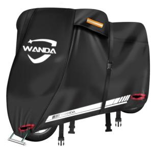 WANDA バイクカバー420D厚手・全天候型・防水破れにくい/耐熱/溶けない/UVカット/色褪せない/超撥水 50cc-1800cc対応風飛び｜kirelab-net