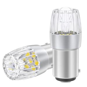 12V-24V車用S25 LEDダブル球 ホワイト 爆光 BAY15D P21/5W LEDバルブ 汎用 7連2835SMD テールライト/ブレ｜kirelab-net