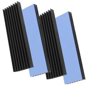 BTtime ヒートシンク 70mm×22mm×6mm 冷却フィン アルミニウム製 ヒートシンク 導熱接着シート4pcs付き 回路基板 LEDア｜kirelab-net