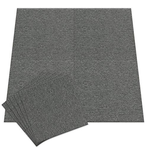 20個セットアイリスプラザ タイルカーペット チャコール 50×50cm TKP-PP50