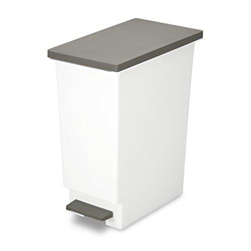 新輝合成 トンボ ネオカラー ゴミ箱 スリム 軽いペダルでサッと開く 45リットル ブラウン 幅26...