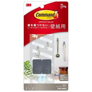 3M 壁紙用 フック はがせる 粘着 コマンド ミニ グレー CMK-MH03｜kirelab-net