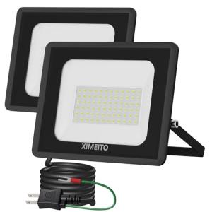 XIMEITO LED投光器 50w 昼光色 6000LM 6500K 1.8コード IP66防水 120°広角 100V対応 ワークライト 工｜kirelab-net