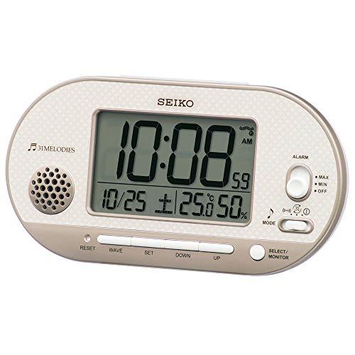 セイコークロック(Seiko Clock) 置き時計 薄ピンクゴールド 本体サイズ: 8.1×15....