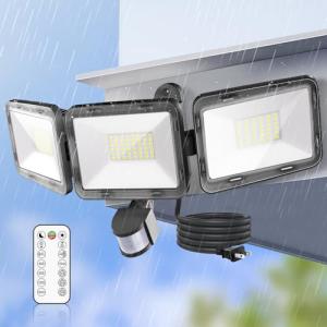CLY LEDセンサーライト 屋内/屋外使用可 人感センサー LED投光器 70W 昼白色 6500K フラッドライト リモコン操作 自動点灯/｜kirelab-net