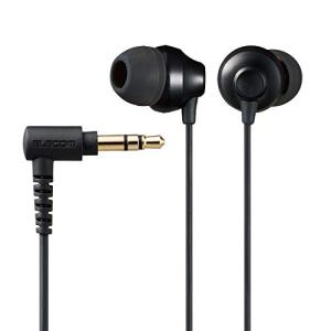 エレコム イヤホン 有線 カナル型 3.5mm 3極 L字プラグ φ10.0mmダイナミックドライバー採用 EHP-F12CABK｜kirelab-net