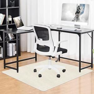 HUIJIE チェアマット フロアマット 床保護マット 140×100cm 椅子 マット滑り止め pvcマット 厚み4mm 静音吸音 丸洗いカッ｜kirelab-net
