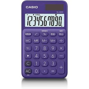 カシオ カラフル電卓 パープル 10桁 手帳タイプ SL-300C-PL-N｜kirelab-net