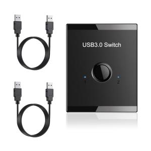 サムコス usb3.0 切り替え器 usb切替器 手動切替機 pc2台用 5Gbps高速転送 キーボード マウス プリンタ セレクター 切り替え｜kirelab-net