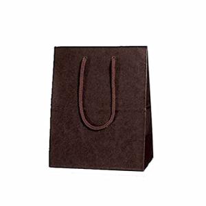 シモジマ ヘイコー 手提 紙袋 カラーチャームバッグ 20-12 ブラウン 20x12x25cm 10枚｜kirelab-net