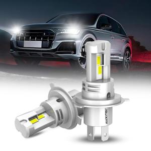 AUXITO H4 LED ヘッドライト 車検対応 HI/LO切替 H4 led 4倍明るさUP 6500K ホワイト 高輝度LEDチップ搭載｜kirelab-net