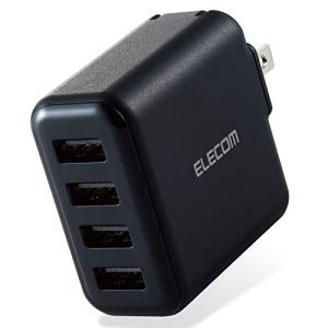 エレコム(ELECOM) USB コンセント 充電器 合計24W USB-A×4  iPhone ( iPhone13シリーズ対応 ) / An｜kirelab-net