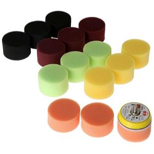 Dophee 研磨パッドセット ポリッシャースポンジ ポリッシャー バフ スポンジパッド カー研磨用 バフ 研磨 マジックスポンジ 多色 50m｜kirelab-net