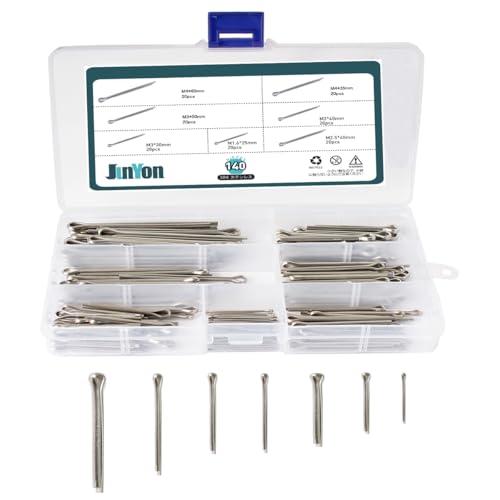 JUNYON コッターピン　割りピンセット　クリップ　割ピン セット M1.6-M4 304ステンレ...