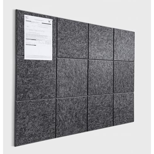 Tyorui コルクボード ダークグレー 90×120cm 壁に貼る フェルトボード DIYコルクボ...