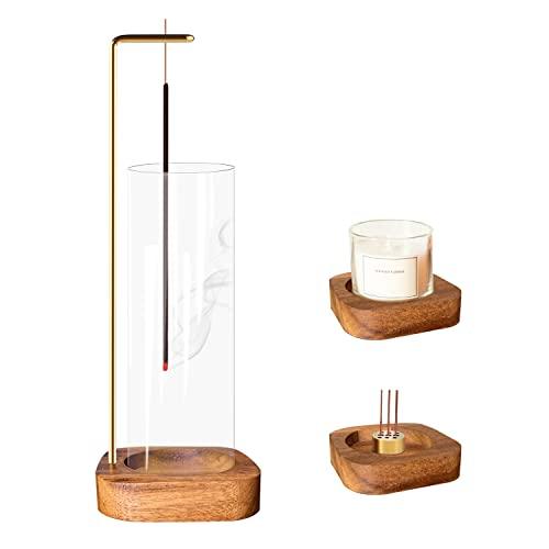 お香立て おしゃれ 線香立て ガラス 35cm長寸・中寸・短寸・コーン・線香・キャンドル使用なインセ...
