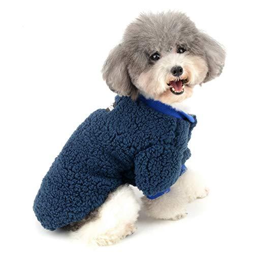 ZUNEA ペット 犬 服 パーカー コート 秋冬 あたたかい フリース ジャケット セーター 小型...