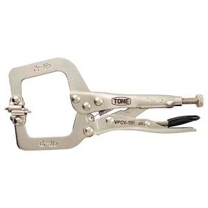 トネ(TONE) グリッププライヤ(C型スイベル) VPCV-150 全長180mm｜kirelab-net