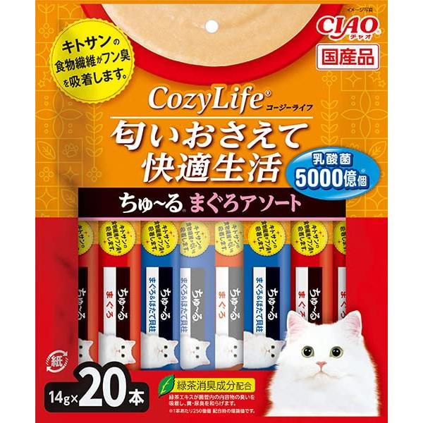 CIAO (チャオ) Cozy Life (コージーライフ) ちゅ~る まぐろアソート 20本