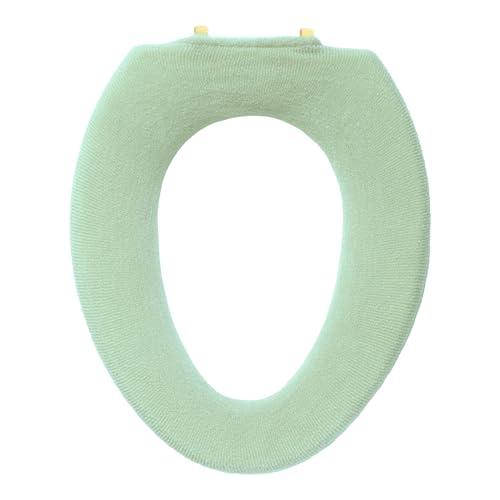 オカ(OKA) フルールブラン トイレ便座カバー O型専用タイプ グリーン (洗える 厚手 花柄 フ...