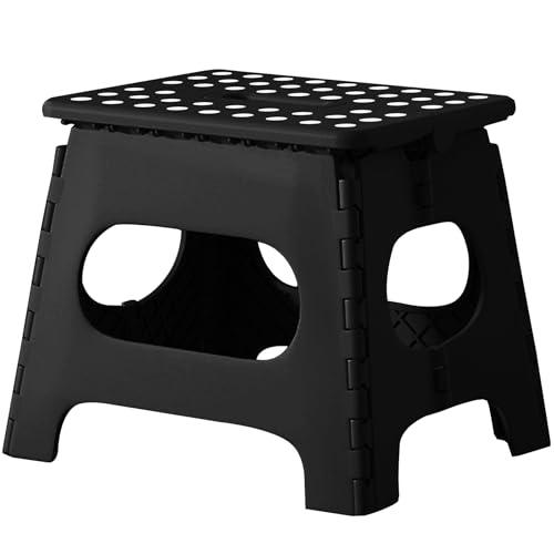 HOSUR 踏み台 折りたたみ椅子たたむと4cm！超薄収納ステップ 耐荷重100kg 高さ27×幅2...