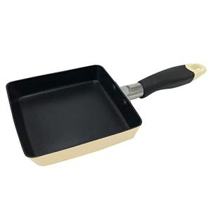 ベストコ 玉子焼き器 エッグパン 13×14cm クリームちびパン ミニ IH ガス火 オール熱源対応 NQ-0104 カリーノ｜kirelab-net