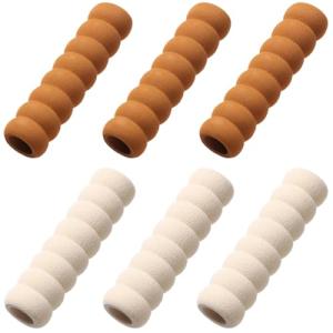 SSZYMAOYI ドアノブカバー 6個セット 2色 グリップクッション ドアノブ レバー カバー 柔らかい ドアハンドル 子供の怪我予防 傷防｜kirelab-net