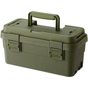 リス(RISU) 収納ボックス トランクカーゴ スタックカーゴ 約6L グリーン 日本製 S-6 ツールボックス 屋外収納 キャンプ 防水 GH｜kirelab-net