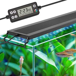 hygger 水槽ライト LEDアクアリウムライト 45-60CM対応 新開発のDIYモード WRGB割合を調整 タイマー自由に設定 LCDディ｜kirelab-net