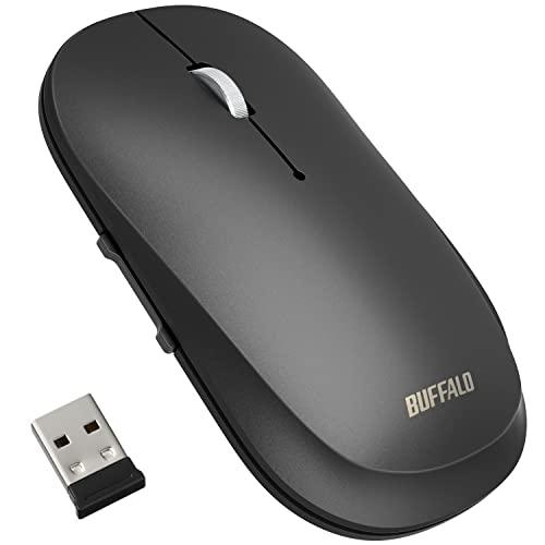 バッファロー ワイヤレス モバイルマウス 2.4GHz レシーバー付属 FLEXUS 薄型軽量 5ボ...