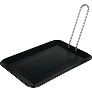 カクセー 鉄板 角型 幅21cm×奥行14.8cm×高さ1.3cm 厚さ3mm 直火専用 グリルプレート ハンドル付き シーズニング不要 アウト｜kirelab-net