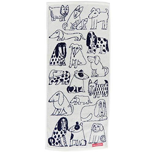 丸眞 リサ・ラーソン フェイスタオル スケッチドッグ 綿100% LISA LARSON   誕生日...