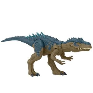 マテル ジュラシックワールド(JURASSIC WORLD) バトルアクション! ほえるアロサウルス 恐竜 おもちゃ 全長:約44.1cm 4才
