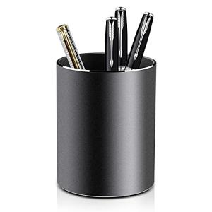 Vaydeerペンスタンドファッショナブルなメタルペンスタンド大容量ペンホルダーデスクトップステーショナリー収納ペンシルスタンド（ブラック）｜kirelab-net