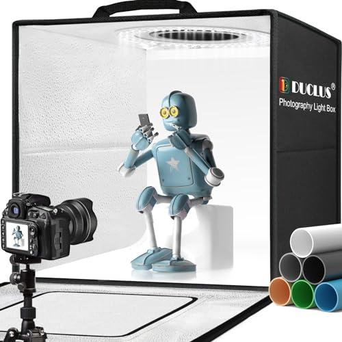 DUCLUS 撮影ボックス 50cm 写真撮影ブース 折りたたみ 簡易スタジオ 216個5500K超...