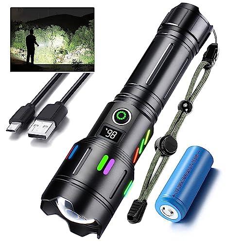 2024最新強化版 P199 Led ディジタル電気量 超強力 懐中電灯 led 軍用 最強 450...