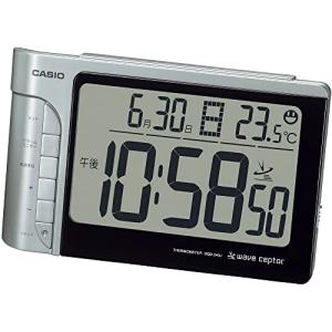 CASIO(カシオ) 目覚まし時計 電波 シルバー デジタル 温度 カレンダー 表示 DQD-240J-8JF ブラック｜kirelab-net