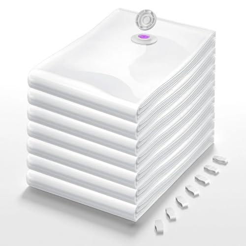 Hifree 布団圧縮袋 布団収納袋 XLサイズ 7枚セット（100x80cm）衣類圧縮袋 高密封・...