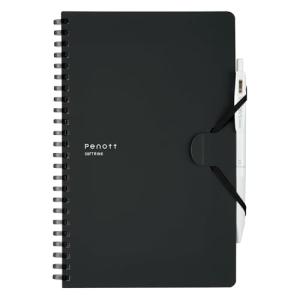 コクヨ(KOKUYO) ノート ソフトリングノート Penott A5 変形 5mm方眼 黒 ス-SP137S5-D｜kirelab-net