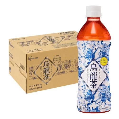 アイリスオーヤマ 烏龍茶 ラベルレス 500ml ×24本 ウーロン茶 ペットボトル ケース ボトル...