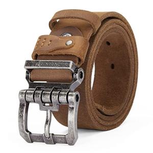 [BISON DENIM]ベルト メンズ 本革 大きいサイズ メンズ ベルト カジュアル 革ベルト ジーンズ用ベルト 作業用ベルト 紳士用ベルト｜kirelab-net