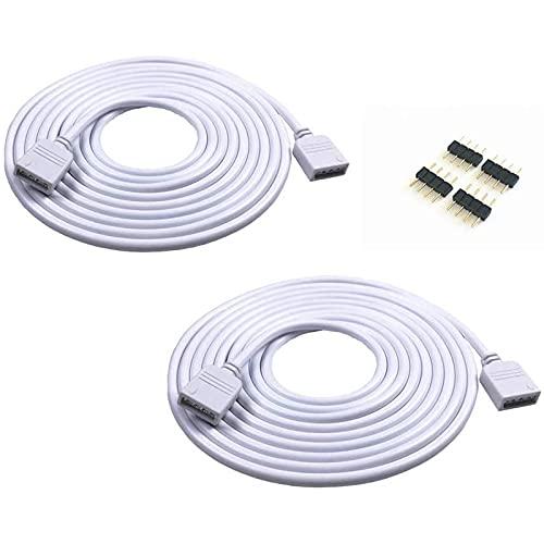 サムコス LEDテープ 延長ケーブル 2個 2.5m 4ピン RGB LEDコネクタワイヤ用 テープ...