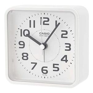 CASIO(カシオ) 目覚まし時計 電波 白 アナログ 夜間秒針停止 スヌーズ ライト付き TQ-770J-7JF｜kirelab-net