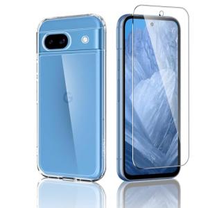WHskyee Google Pixel 8a ケース + ガラスフィルム グーグルピクセル8a クリア カバー TPU ソフトケース 人気 保｜kirelab-net