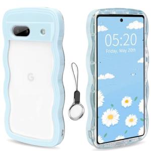 QAZWERT Google Pixel 6A 用ケース 可愛い 透明ソフト TPU ケース マツと感人気 韓国おしゃれケースグーグル ピクセル｜ルミナスエイト ヤフー店