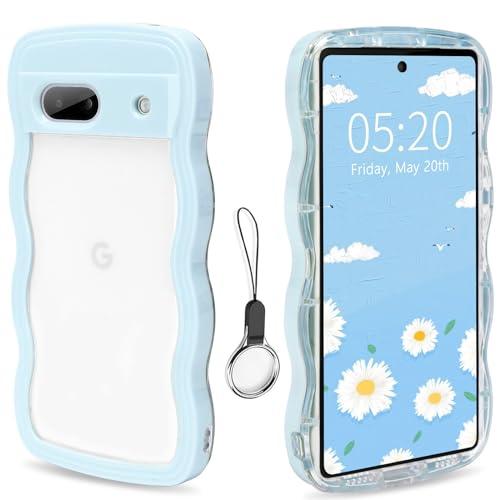 QAZWERT Google Pixel 6A 用ケース 可愛い 透明ソフト TPU ケース マツと...