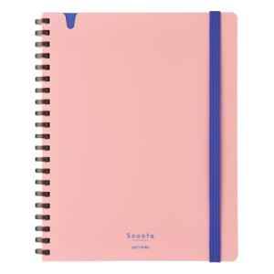 コクヨ ノート ソフトリングノート Sooofa B6 変形 4mm方眼 ピンク ス-SV748S4-L1P｜kirelab-net