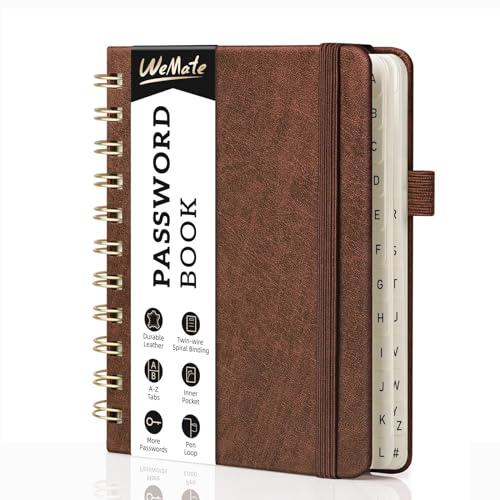 WEMATE パスワード管理ノート リングパスワードブック A6アルファベットタブ付き 小型 高齢者...