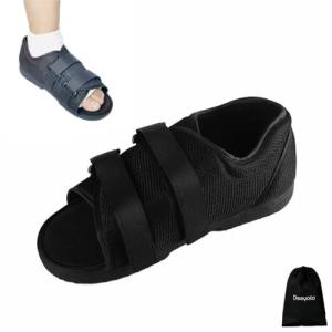 DEEYOTA ギプスシューズ 足関節装具 歩行補助 片足1足 左右兼用 術後シューズ 介護用 ケガ用 ギプス靴 23.5CM｜kirelab-net
